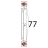 Tappo estetico colonnina porta Unox XVC 204