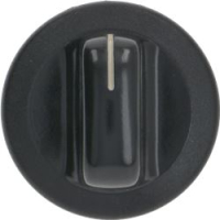 KNOB ELBA BLACK ø 40 mm