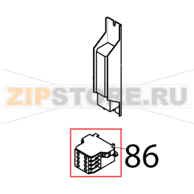 Contattore tetrapolare 20 A Tecnoeka KF 981 UD Contattore tetrapolare 20 A Tecnoeka KF 981 UDЗапчасть на деталировке под номером: 86