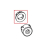 Specchiato ON-OFF button insert P0049 Saeco Talea Giro