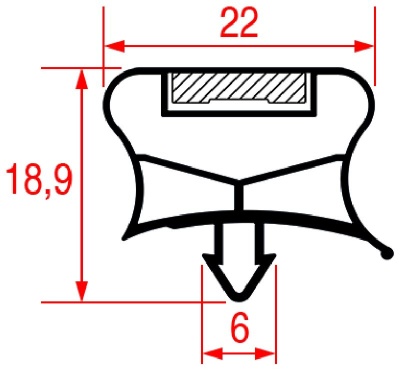 УПЛОТНИТЕЛЬ 595Х395 ММ 