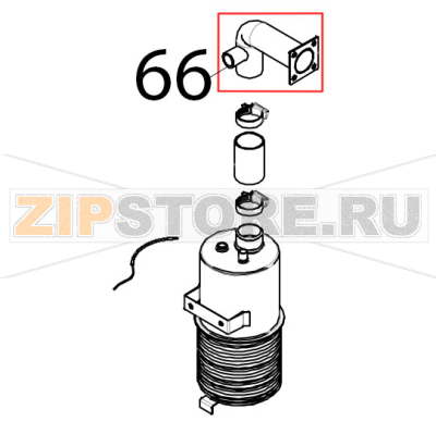 Tubo iniezione vapore Tecnoeka KF 1010 EV UD Tubo iniezione vapore Tecnoeka KF 1010 EV UDЗапчасть на деталировке под номером: 66