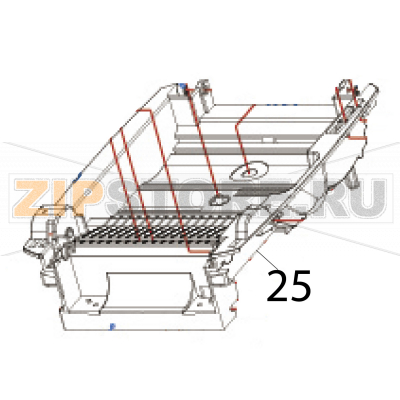 Main frame base Godex RT730i Main frame base Godex RT730iЗапчасть на деталировке под номером: 25Название запчасти Godex на английском языке: Main frame base RT730i.