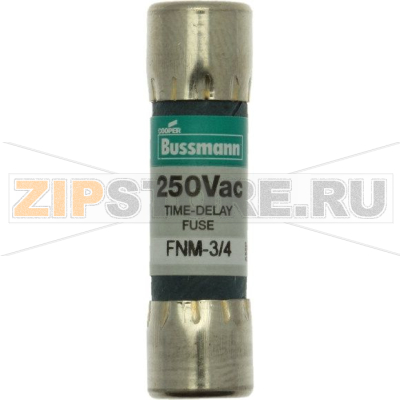 Предохранитель, 0.75 A, AC 250 В, 10x38 мм, UL, CSA, с задержкой Eaton BUSS MIDGET FUSE 