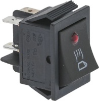BIPOLAR BLACK SWITCH 16A 250V