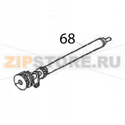 Platen roller sub (without a play) Sato M84Pro Platen roller sub (without a play) Sato M84ProЗапчасть на деталировке под номером: 68Название запчасти на английском языке: Platen roller sub (without a play) Sato M84Pro.
