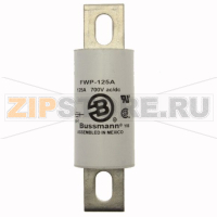 Предохранитель, 125 A, AC 700 В, DC 700 В, 200 кА, 31x130 мм, UL Eaton BUSS HIGH SPEED FUSE