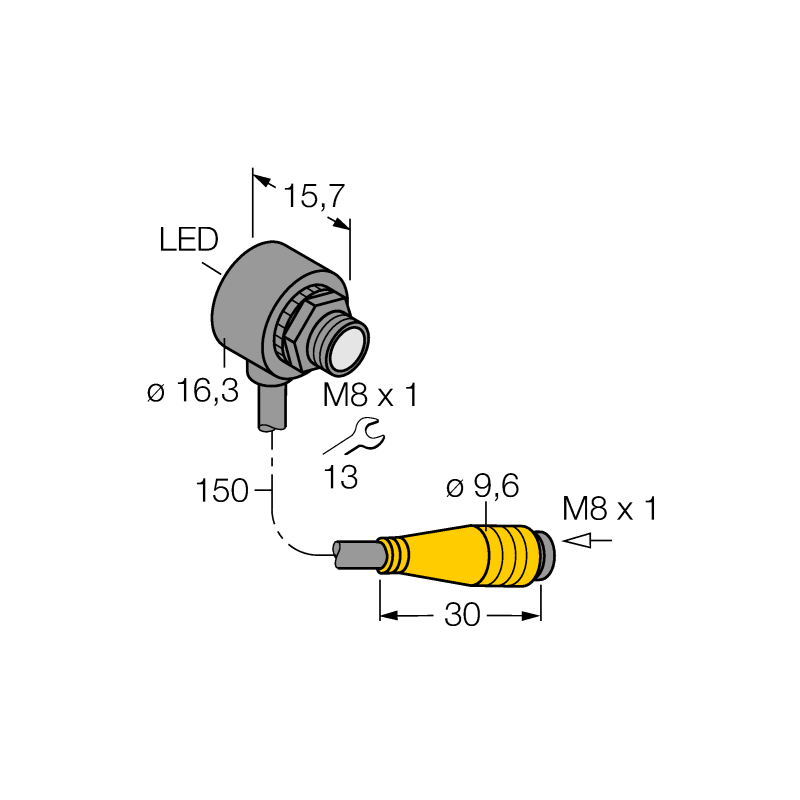 Датчик фотоэлектрический Turck T8RN6RQ 