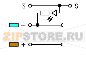 3-проводные клеммы с датчиком; красный светодиод; для датчиков PNP-переключения (положительного); с цветн. отверст. для ввода проводников; 2,5 мм; CAGE CLAMP®; 2,50 mm; серые Wago 270-560/281-434 