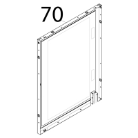 Assieme di siliconatura vetro su controporta Tecnoeka KF 1010 A UD