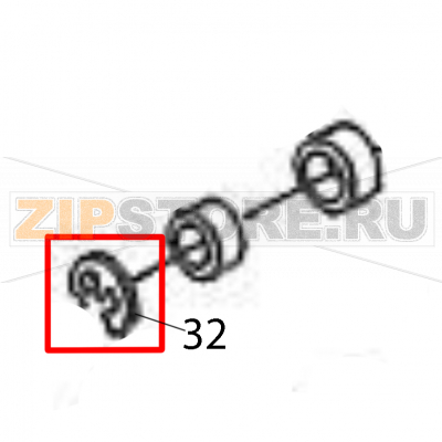 E Snap ring Sato M84Pro E Snap ring Sato M84ProЗапчасть на деталировке под номером: 32Название запчасти на английском языке: E Snap ring Sato M84Pro.