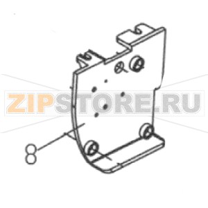 Кронштейн шестерни TSC TDP-345 Кронштейн шестерни для принтера TSC TDP-345Запчасть на сборочном чертеже под номером: 8Количество запчастей в комплекте: 1Название запчасти TSC на английском языке: GEAR BRACKET / BLACK PLASTIC, MOQ 5 pcs