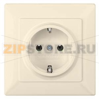 DELTA LINE ЭЛЕКТРИЧЕСКИЙ БЕЛЫЙ РОЗЕТКА SCHUKO 16A AC 250В  C БЕЗРЕЗЬБОВЫМИ КОНТАКТНЫМИ ЗАЖИМАМИЭЛ.-МЕХ.ЧАСТЬ Siemens 5UB1581