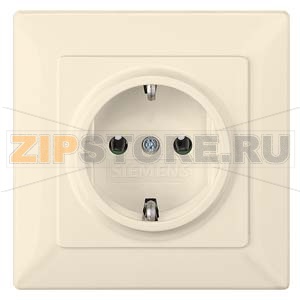 DELTA LINE ЭЛЕКТРИЧЕСКИЙ БЕЛЫЙ РОЗЕТКА SCHUKO 16A AC 250В  C БЕЗРЕЗЬБОВЫМИ КОНТАКТНЫМИ ЗАЖИМАМИЭЛ.-МЕХ.ЧАСТЬ Siemens 5UB1581 