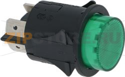 ДВУХПОЛЮСНОЙ ВЫКЛЮЧАТЕЛЬ ЗЕЛЕНЫЙ 16A 250V 
