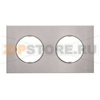 Рамка двухместная, нержавеющая сталь ABB 2CLA867200A4001