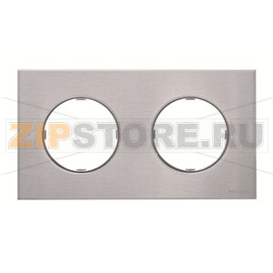 Рамка двухместная, нержавеющая сталь ABB 2CLA867200A4001 