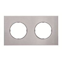 Рамка двухместная, нержавеющая сталь ABB 2CLA867200A4001