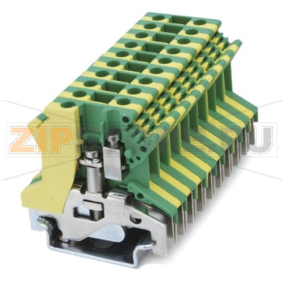Клемма универсальная, заземляющая, желто-зеленая CHIKU RUSLKG 2,5B 