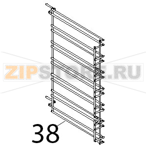 Griglia laterale DX/SX, INOX 7, TG, GN1/1 Unox XVC 504 Griglia laterale DX/SX, INOX 7, TG, GN1/1 Unox XVC 504Запчасть на деталировке под номером: 38
