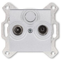 Розетка проходная TV-R, 7 дБ, серебро ABB 2CHH083607A6070