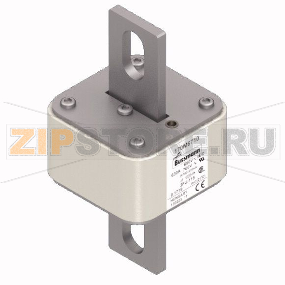 Предохранитель, 630 A, AC 690 В, 200 кА, size 3, 67x92x155 мм, aR, IEC UL Eaton FUSE 630A 690V 