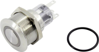 Кнопка, 1 x выкл/вкл, с фиксацией, 1 шт TRU Components TC-GQ22-A-11ZE/B/12V/S203