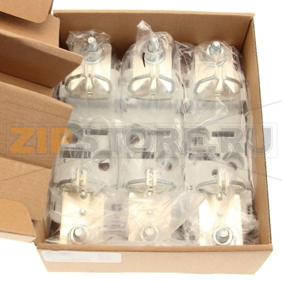 Держатель предохранителей, 250 A, AC 690 В, NH1, 1P, IEC Eaton NH1 SINGLE POLE SILVER 1/4 SCREW 