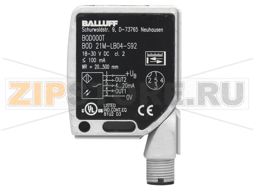 Датчик расстояния оптоэлектронный Balluff BOD000T 