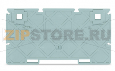 Separator plate; 2 mm thick; 102.3 mm wide; gray Wago 885-526 