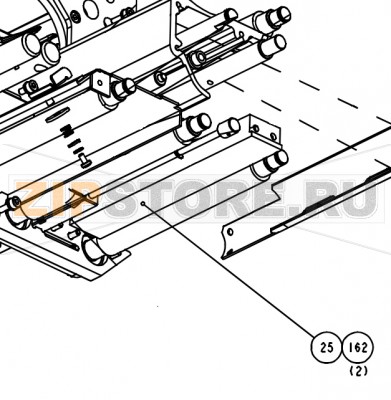 Узел поддержки ролика Datamax A-4212 RH Узел поддержки ролика Datamax A-4212 RH (только для моделей 4” с этикеткой без полдожки)Запчасть на сборочном чертеже под номером: 25Название запчасти Datamax на английском языке: Linerless Models only: BLOCK SUPPORT PLATEN 4" 