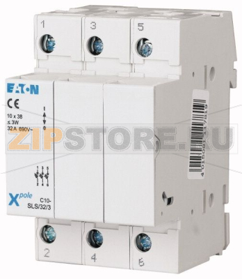 Держатель предохранителя 10х38, 3 полюса Eaton C10-SLS/32/3 