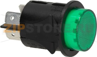 ДВУХПОЛЮСНЫЙ ЗЕЛЕНЫЙ ВЫКЛЮЧАТЕЛЬ 16A 250В 