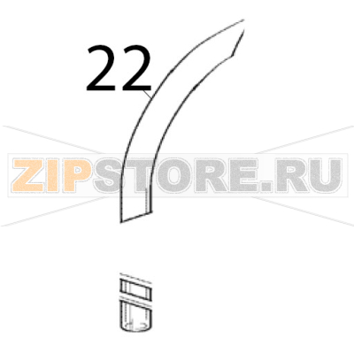 Rohr Scotsman EC 126 AS Rohr Scotsman EC 126 ASЗапчасть на деталировке под номером: 22