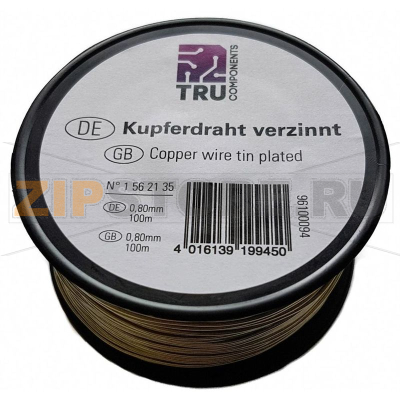 Проволока медная 1 мм, 100 м TRU Components 1515010/14 