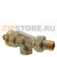 VUN210 - Реверсивные угловые радиаторные клапаны, 2-х трубная система, PN10, DN10, kvs 0.14..0.60 Siemens VUN210