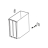 Natur/grey water container XSM assy. Saeco Syntia Cappuccino