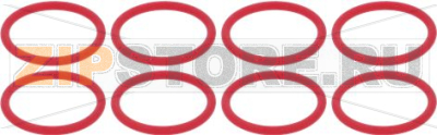 KIT GUARNIZIONE OR 140 SIL. ROSSO 8 Pz 