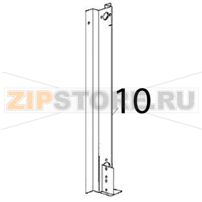 Supporto in metallo Scotsman MV 600 Supporto in metallo Scotsman MV 600Запчасть на деталировке под номером: 10
