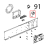 Curva a 90 °C, raccordo scarico Unox XBC 604P