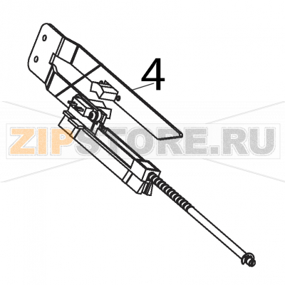 Label stop assembly Intermec PX6i Label stop assembly Intermec PX6iЗапчасть на деталировке под номером: 4Название запчасти на английском языке: Label stop assembly Intermec PX6i.