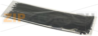 ЧЕРНЫЙ ЗАЖИМ 3.6X290 ММ - 100 ШТУК 