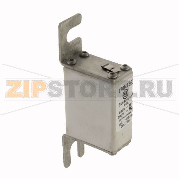 Предохранитель, 40 A, AC 690 В, 200 кА, DIN 000, 21x40x100 мм, gR, DIN, IEC Eaton FUSE 40A 690V 