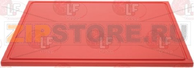 КРАСНАЯ РАЗДЕЛОЧНАЯ ДОСКА GN 2/1 650X530XH20 ММ 