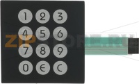 PUSH-BUTTON PANEL MEMBRANE 12 BUTTONS