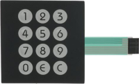 PUSH-BUTTON PANEL MEMBRANE 12 BUTTONS