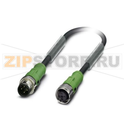 Кабель для датчика / исполнительного элемента Phoenix Contact SAC-4P-MR/ 2,5-PUR/8P-FS SCO 4-полюсн., PUR, темно-серый RAL 7021, Штекеры угловой M12-SPEEDCON, А-кодирование, к Гнездо прямое M12-SPEEDCON, А-кодирование, Длина кабеля: 2,5 м.Минимальный заказ: 100 шт.Упаковка: 1 шт.