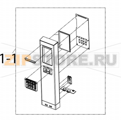 LCD Panel cover assembly TSC MH640P LCD Panel cover assembly TSC MH640PЗапчасть на деталировке под номером: 1-1Название запчасти TSC на английском языке: LCD Panel cover assembly MH640P.