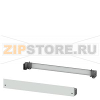 SIVACON, Base, for cabinets with front door H: 100 mm, W: 1200 mm, RAL 7035, 4 feet and 2 masking frames Siemens 8MF1020-2CS