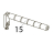 Damper arm ass'y Toshiba TEC B-SX5T-TS12/22-QQ